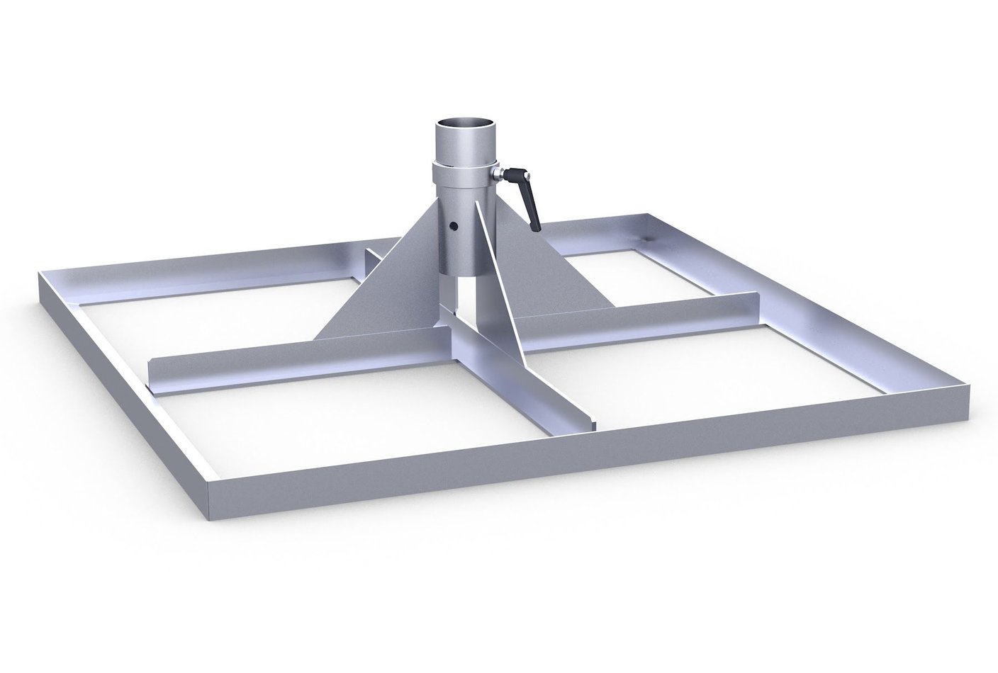 RIALTO-Standrahmen RZ111 aus Aluminium, freigestellt